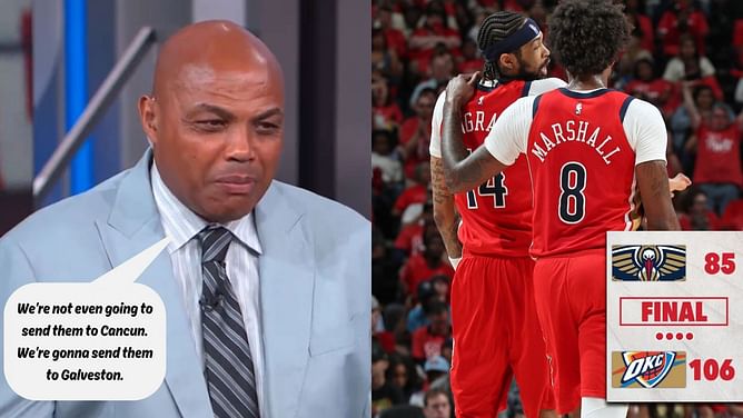 "That dirty a** water"- Charles Barkley vehemently mocks Pelicans for losing to Thunder by 21 points