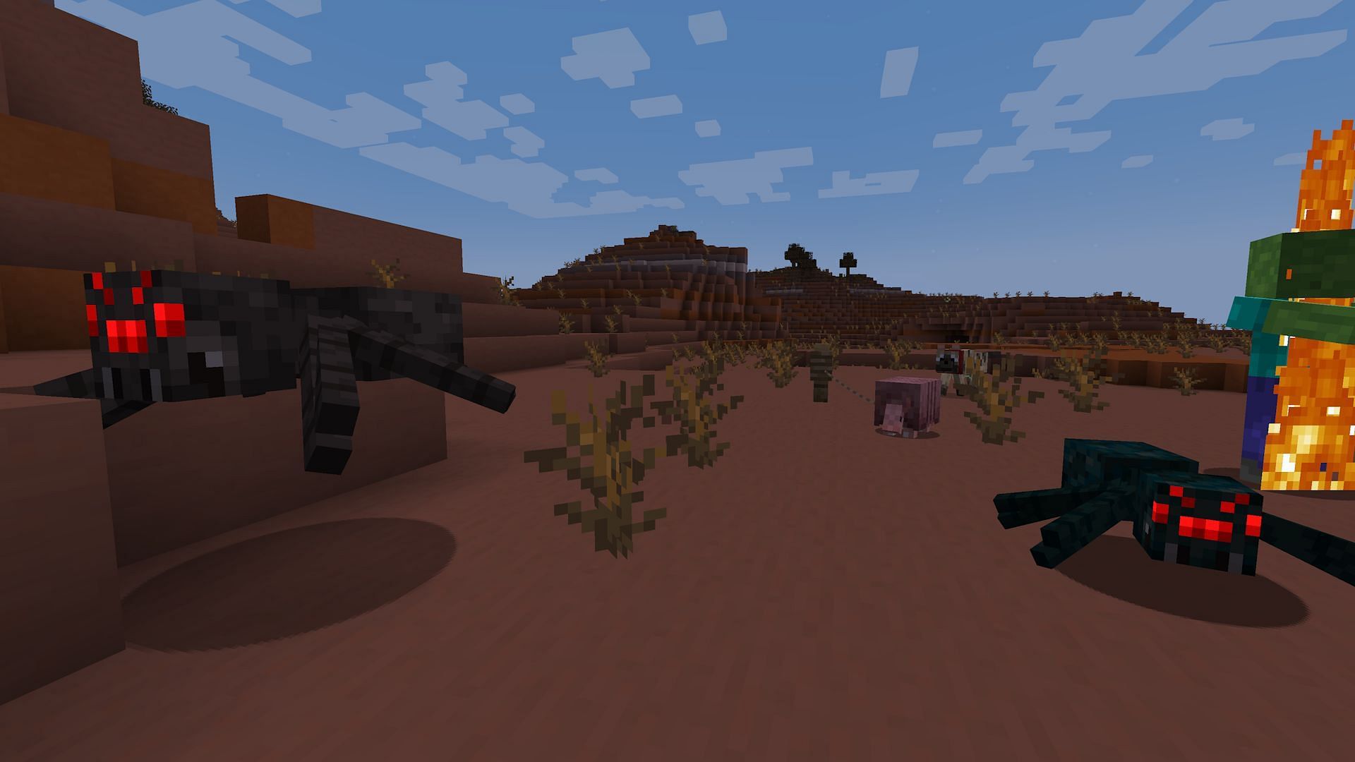 Armadillos also have the added benefit of scaring off spiders (Image via Mojang Studios)