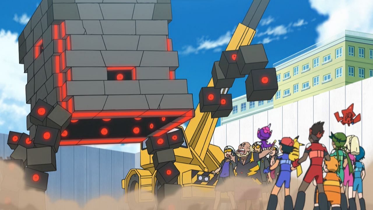 Stakataka is a Rock and Steel-type, much like Aggron (Image via The Pokemon Company)