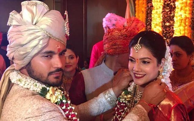 Manish Pandey with his wife