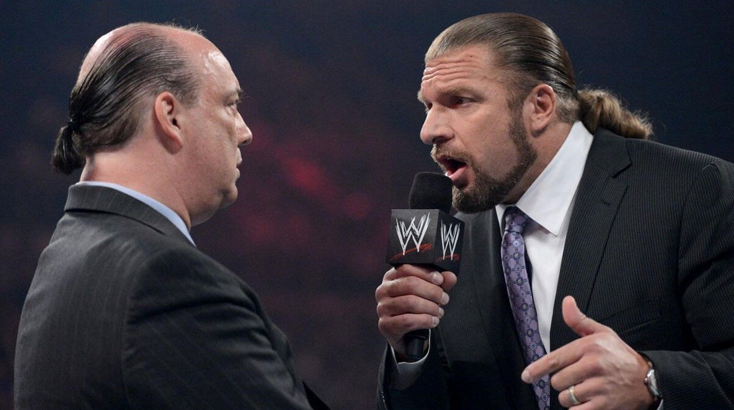Paul Heyman and Triple H (IMAGE SOURCE: WWE)