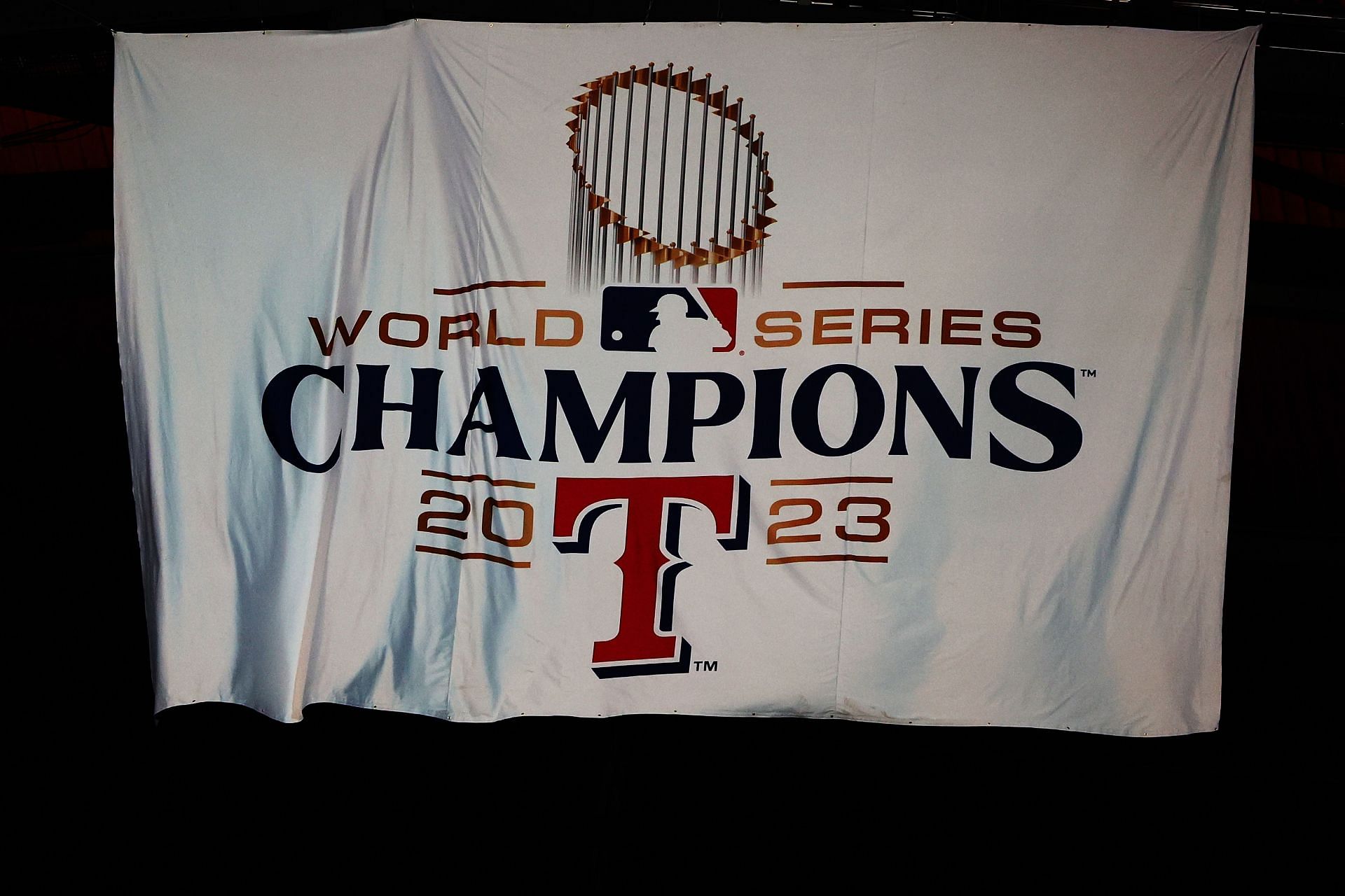 The Texas Rangers recently raised their World Series Champions banner at Globe Life Field in Arlington, TX.