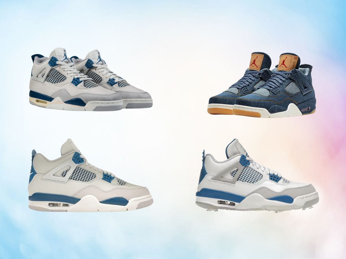 Best Nike x Jordan &quot;Military Blue&quot; sneakers (Image via Sportskeeda)