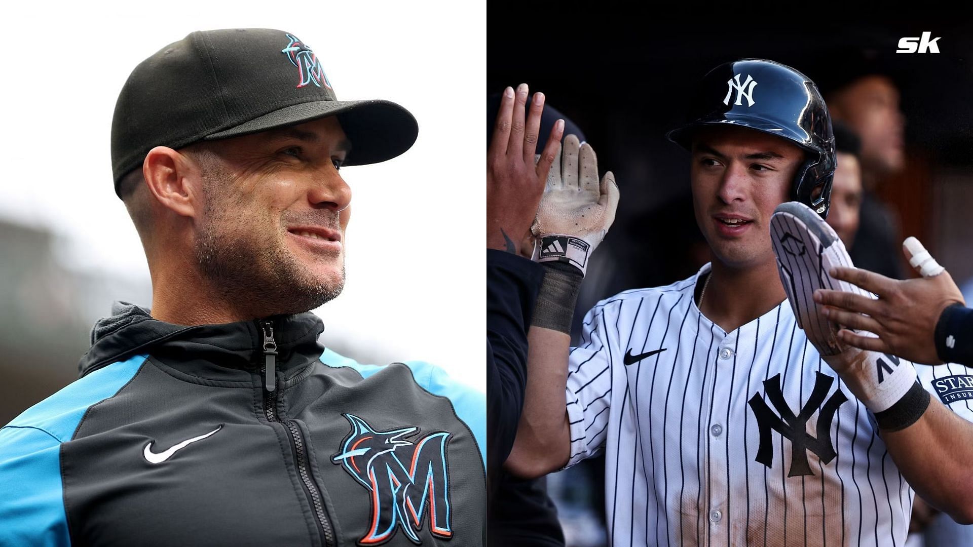 Miami Marlins Manager Skip Schumaker &amp; New York Yankees Slugger Anthony Volpe