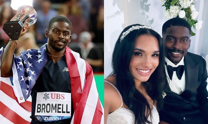 2022 Diamond League champion Trayvon Bromell marries long-time girlfriend Alexys Lauryn
