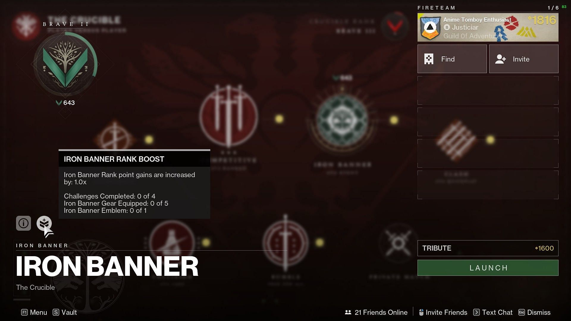 Iron Banner Rank Boost (Image via Bungie)