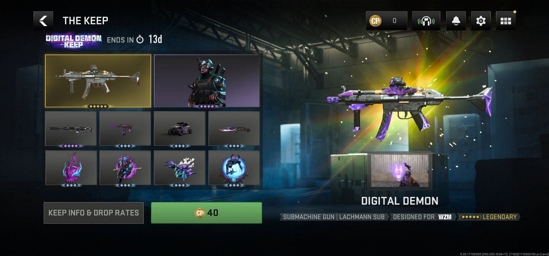 Digital Demon Lachmann Sub Weapon Blueprint (Image via Activision)