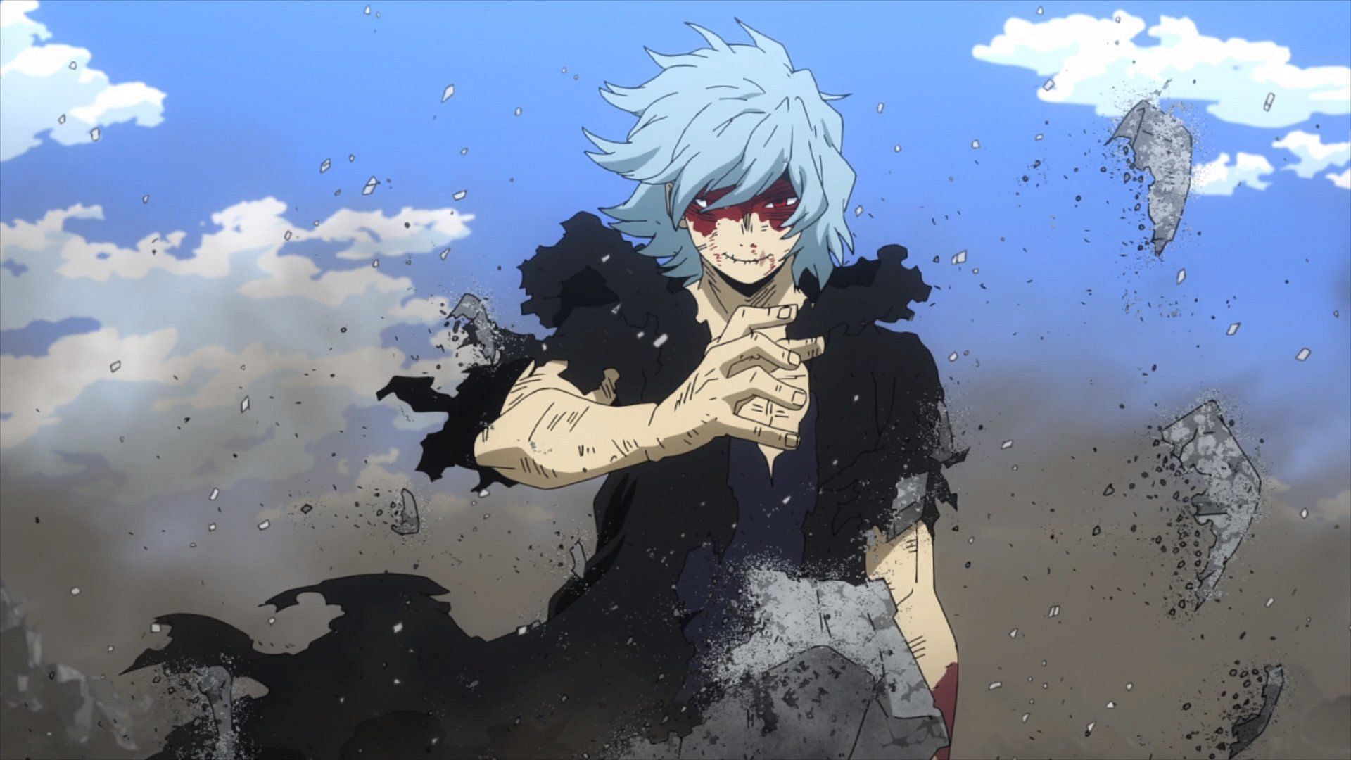 Tomura Shigaraki as seen in the anime series (Image via Bones)