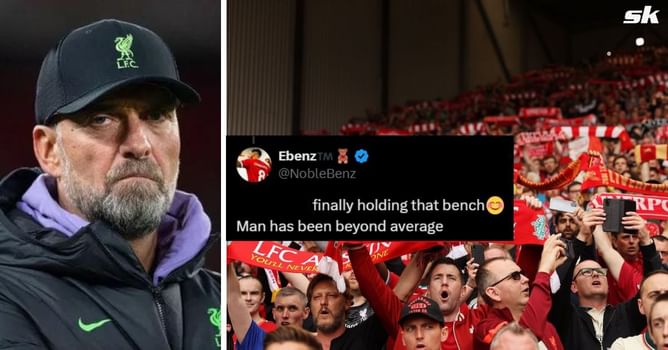 "Finally holding that bench", "Thank you Klopp" - Liverpool fans react as 23-year-old star dropped from starting XI to face Crystal Palace