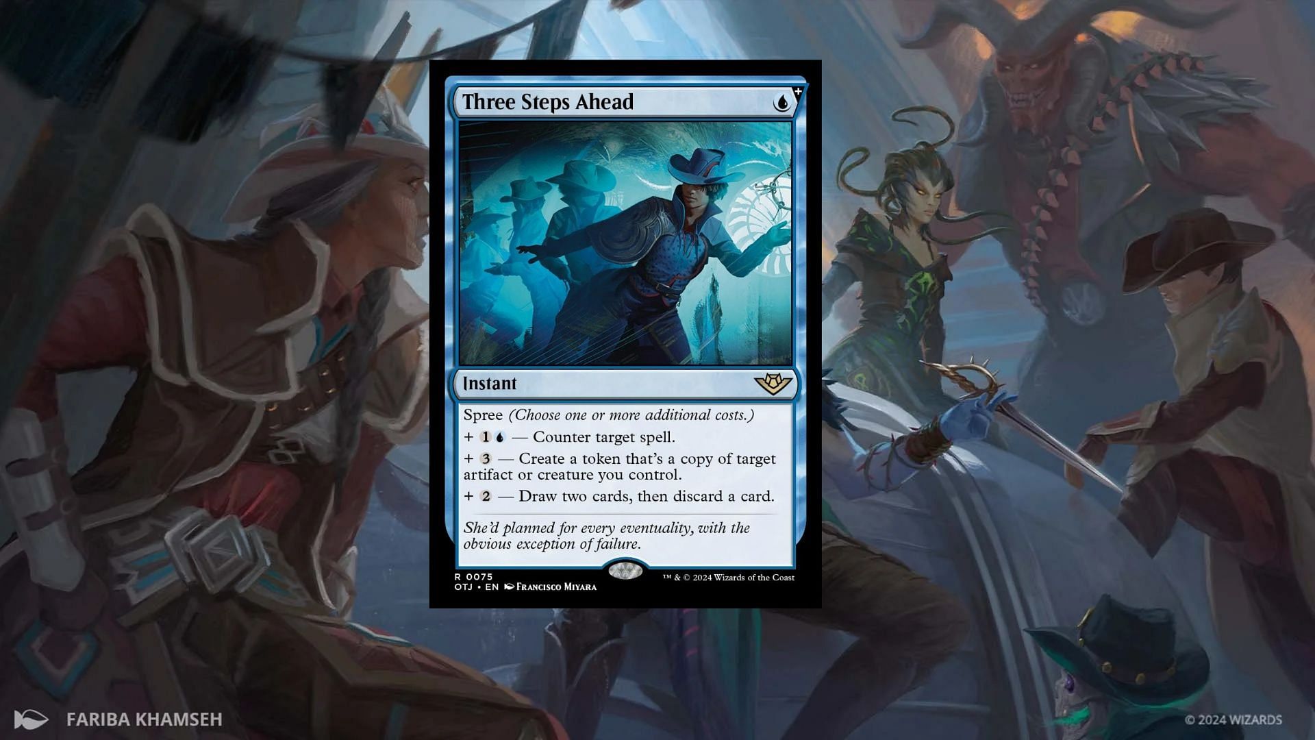 Three Steps Ahead is a solid counterspell (Image via Wizards of the Coast)
