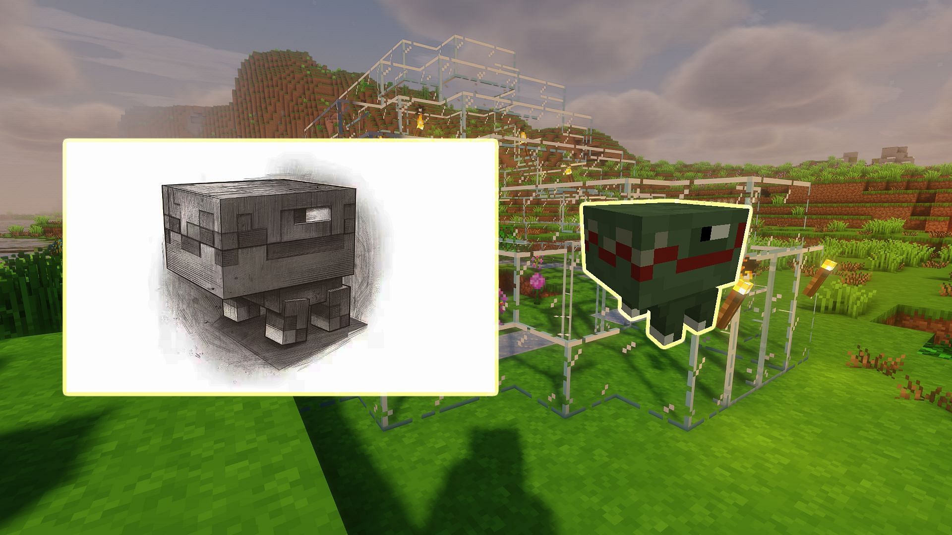 The great hunger has been added in via mods (Image via Mojang)