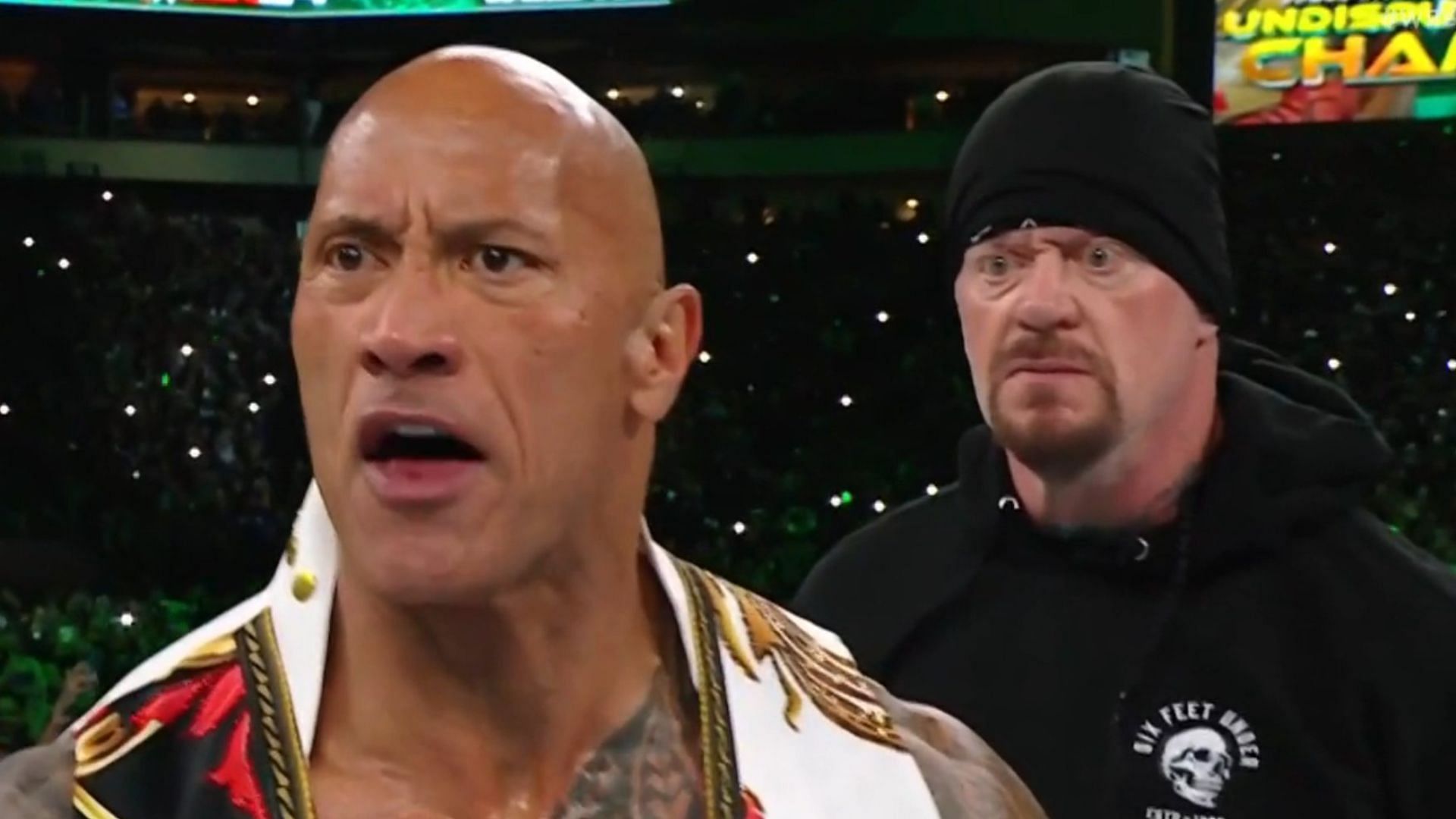 The Undertaker appeared behind The Rock at WrestleMania 40.