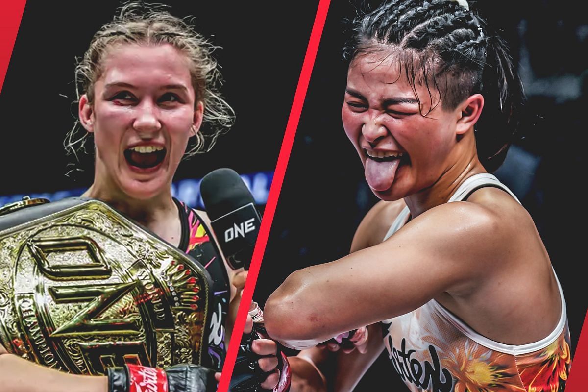 Smilla Sundell (L) on advice she got from Stamp Fairtex (R)