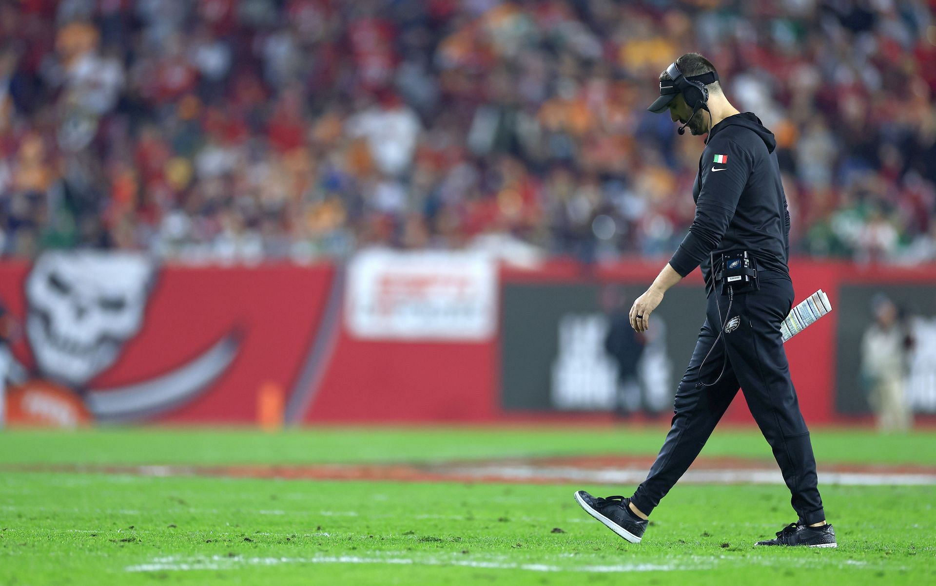 Eagles head coach Nick Sirianni during NFC Wild Card Playoffs - Philadelphia Eagles v Tampa Bay Buccaneers