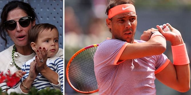In Pictures: Rafael Nadal's baby son makes late appearance, steals the limelight in Spaniard's Madrid Open 3R win