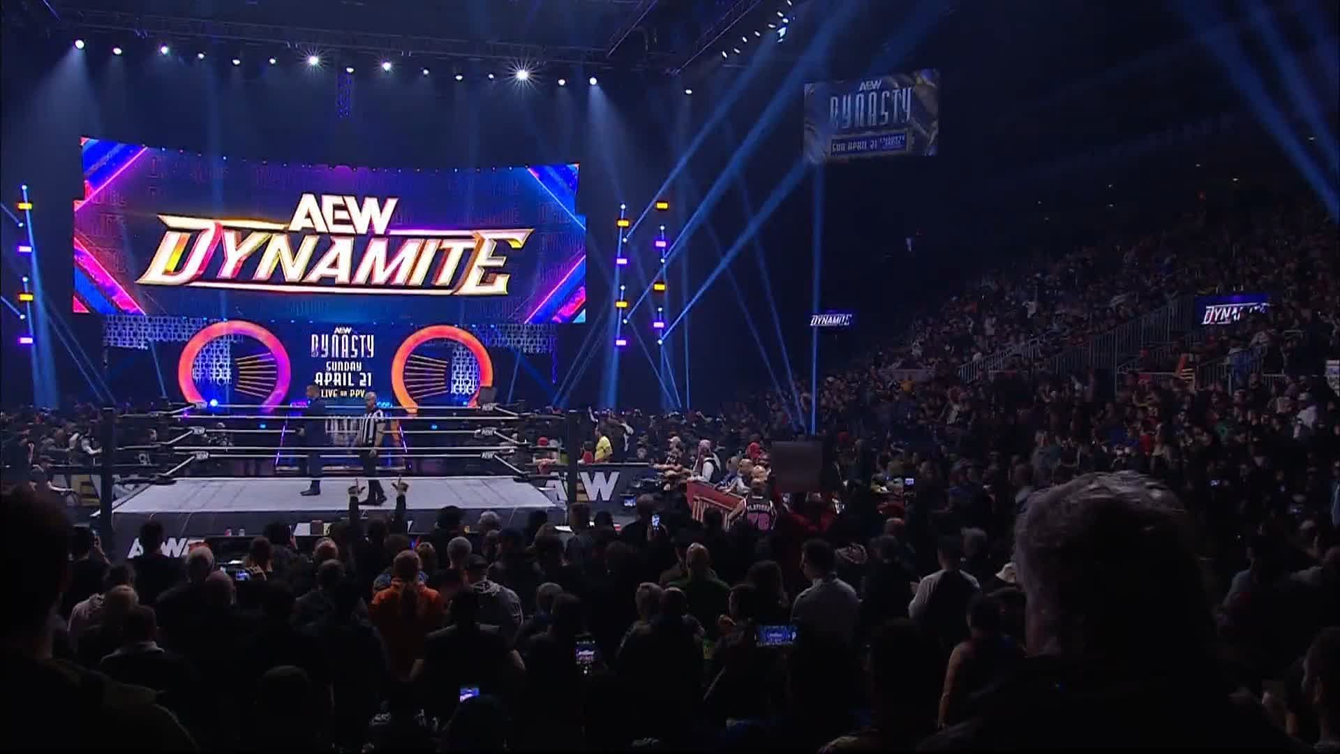 AEW fans pack their local arena for a live Dynamite episode