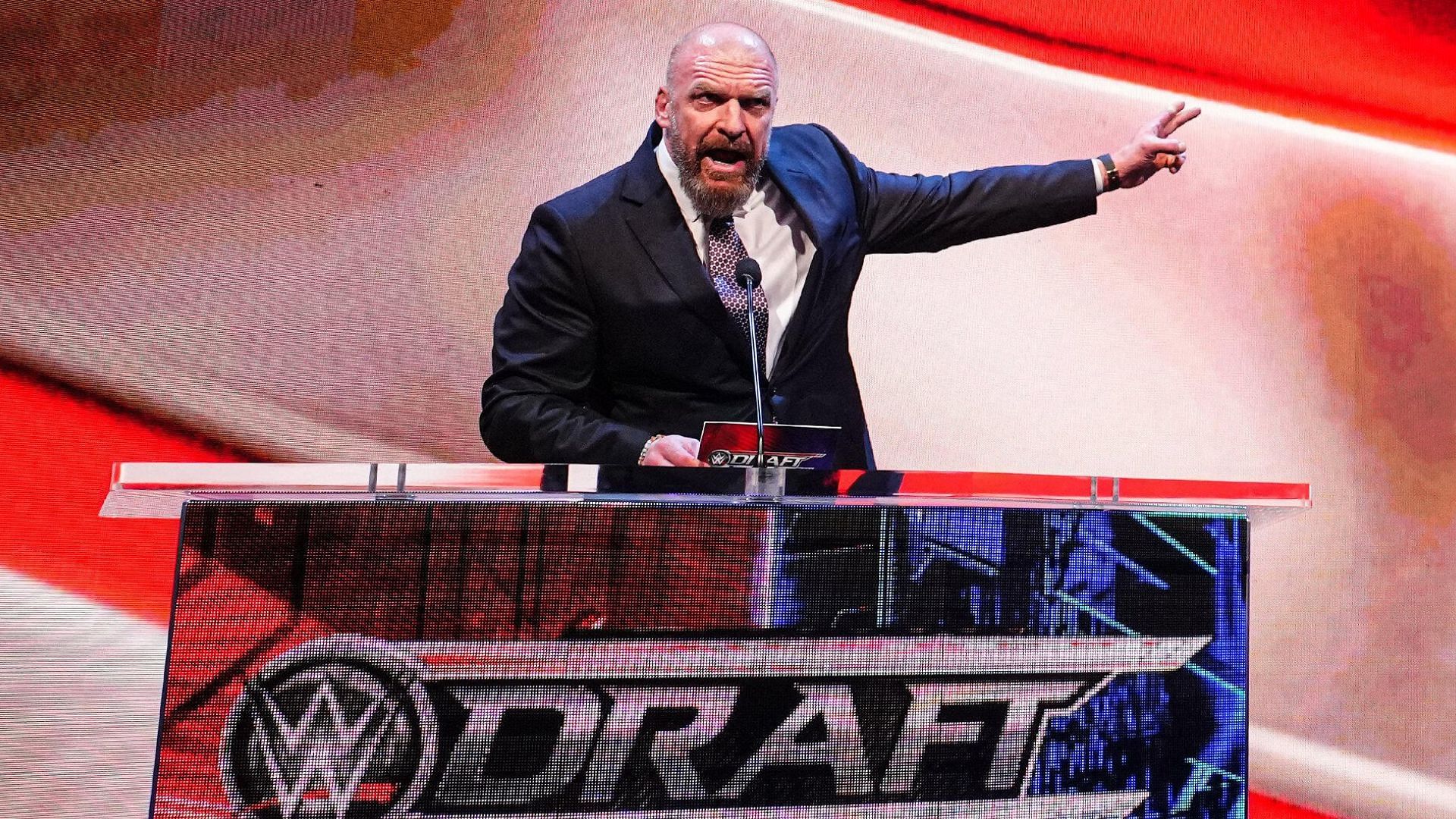 Triple H on SmackDown during the annual WWE Draft!