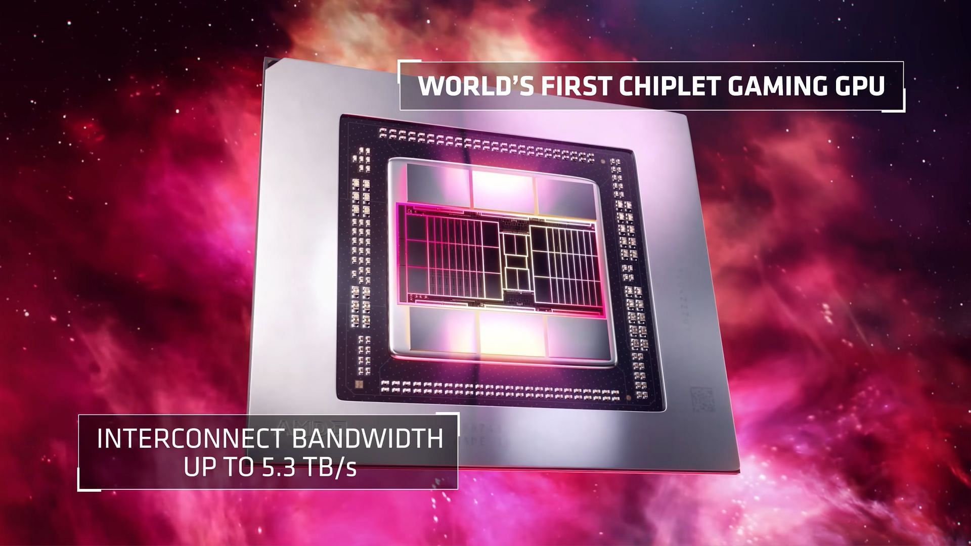 RDNA 3 GPU die with chiplet design (Image via AMD)