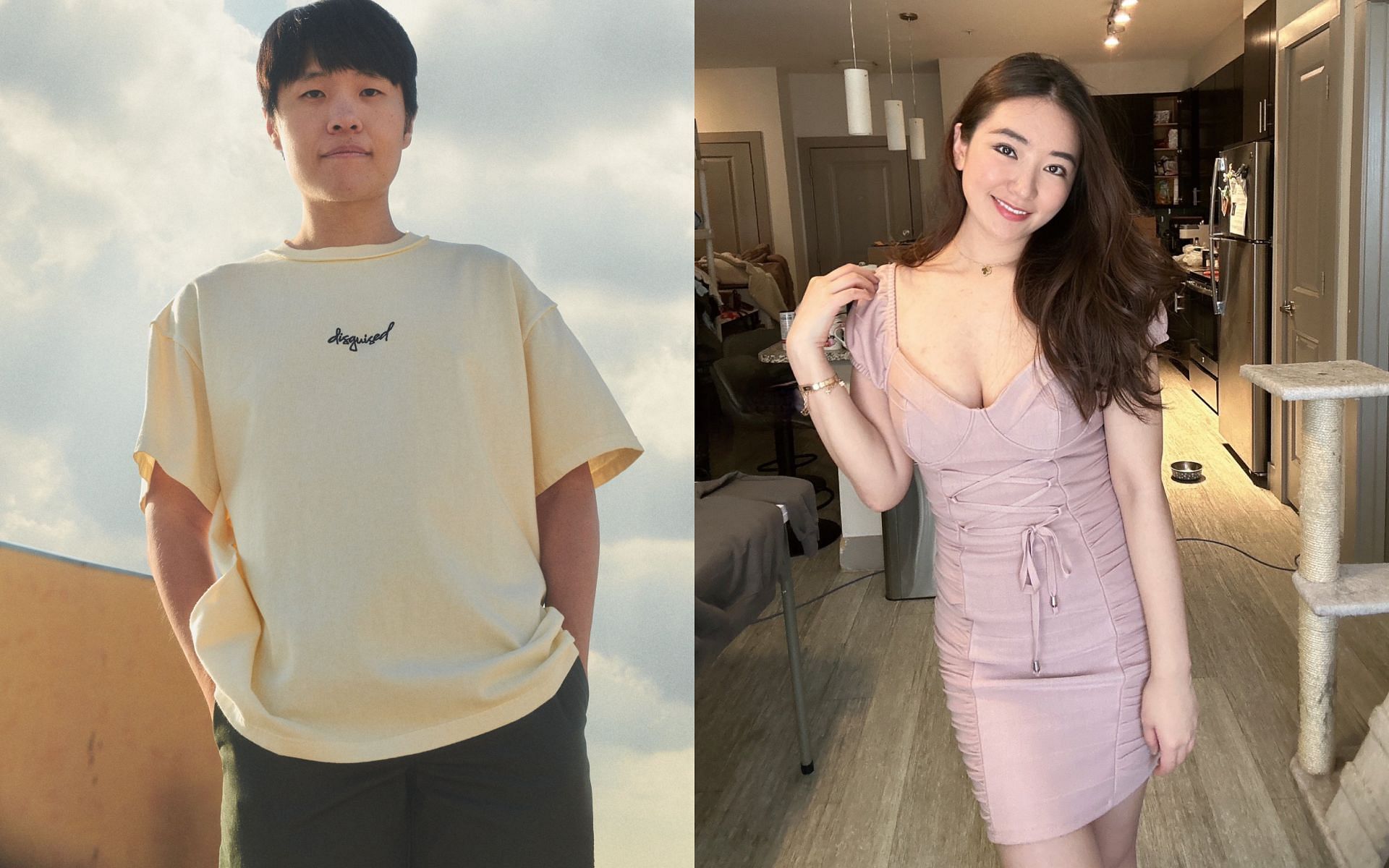 Disguised Toast reveals he will host dating show for Twitch streamer Emily Wang (Image via @DisguisedToast and @emilyywng/X)
