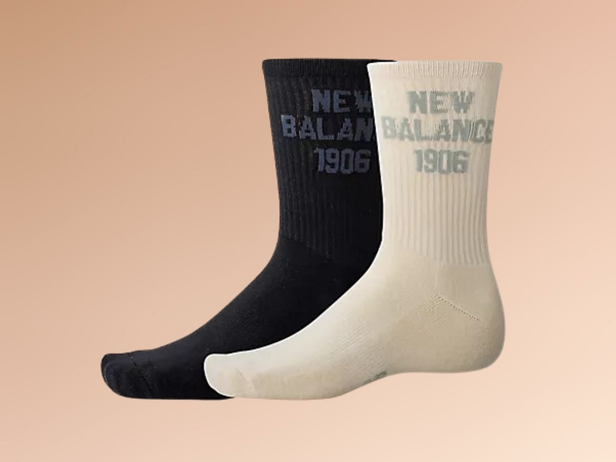 New Balance Socks: Unisex 1906 Midcalf Socks 2 Pack (Image via New balance)