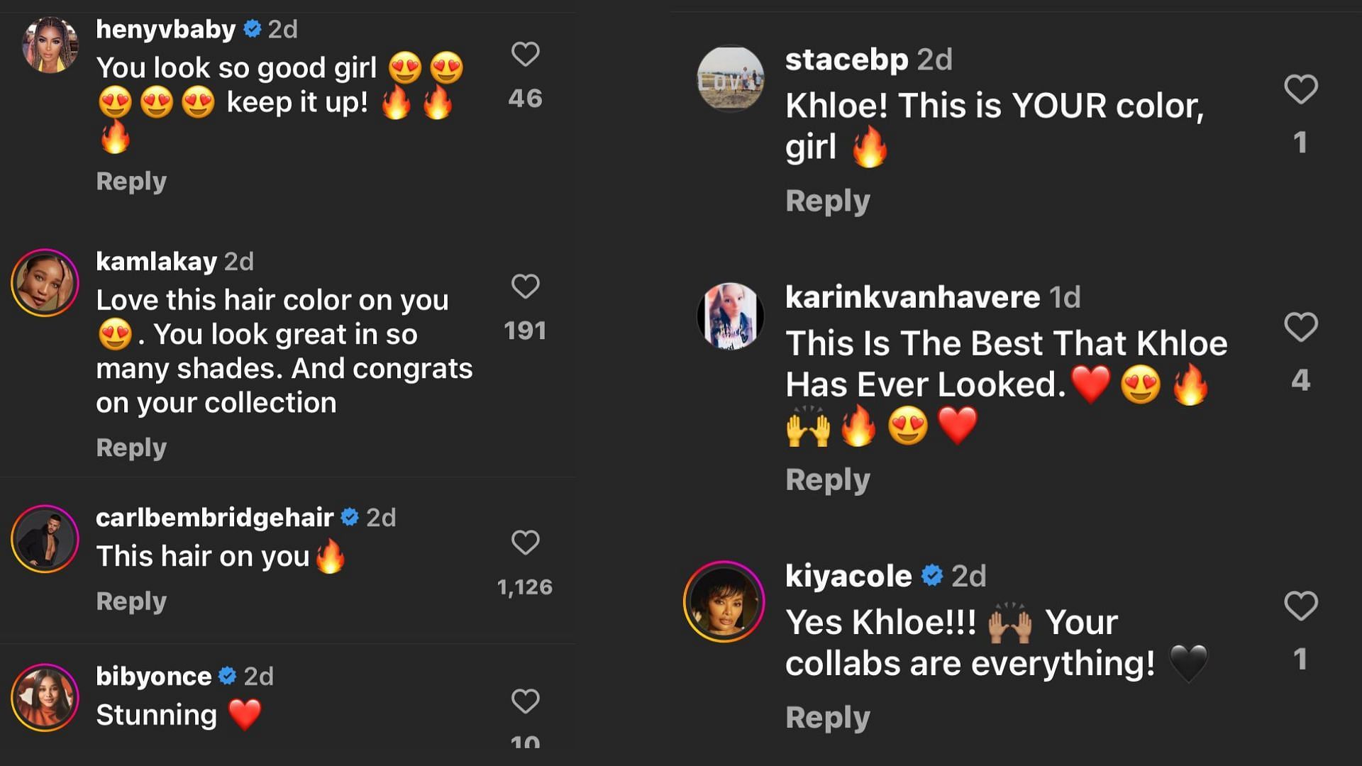 粉丝们在互联网上纷纷赞扬科勒的铜色头发（图片来自 Instagram/@khloekardashain）