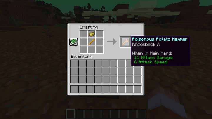 Minecraft Poisonous Potato update: List of all weapons