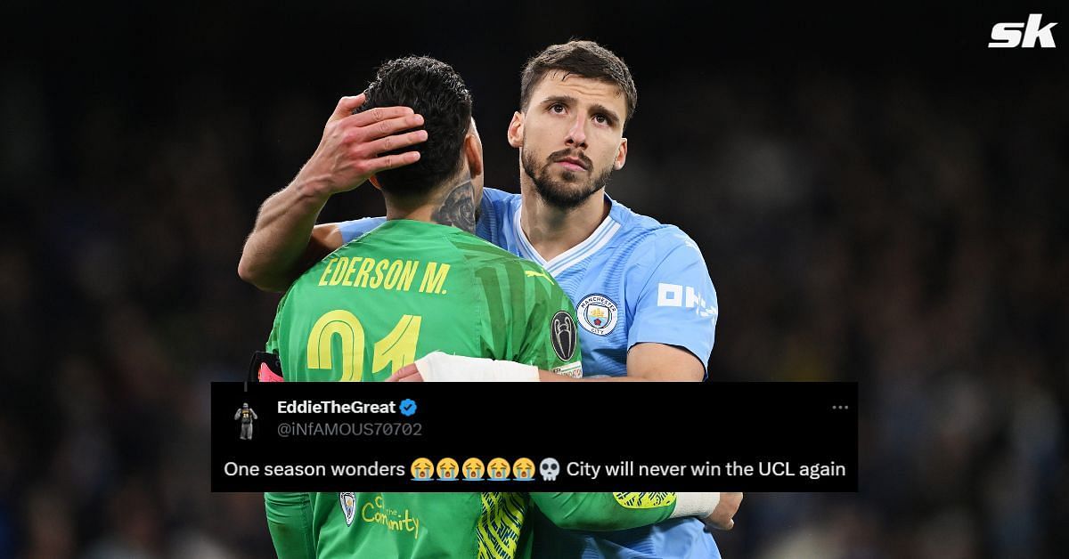 Fans mocked Manchester City after Real Madrid sent them packing from the Champions League.