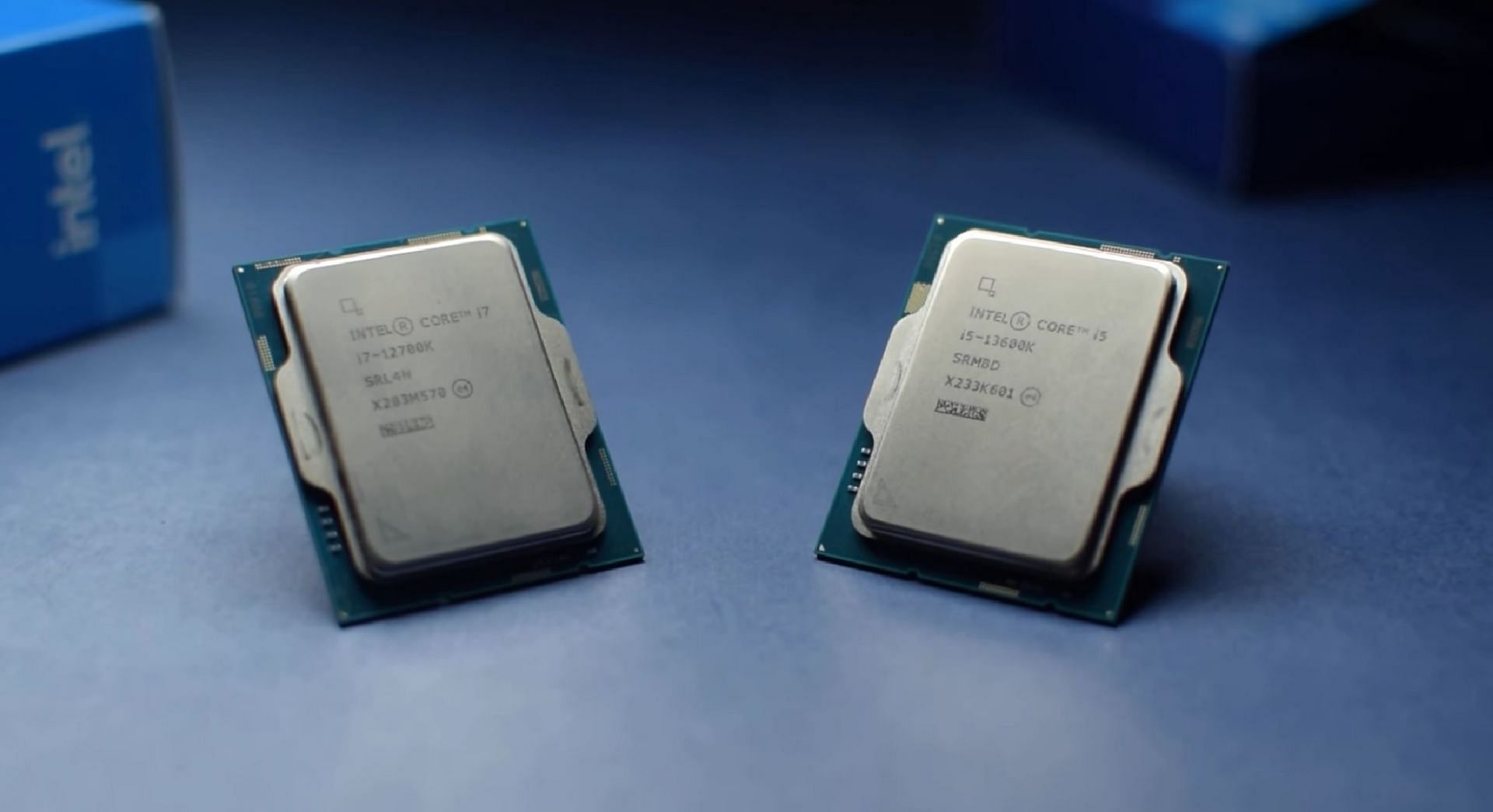 Picture of the battle of two Intel Core CPU