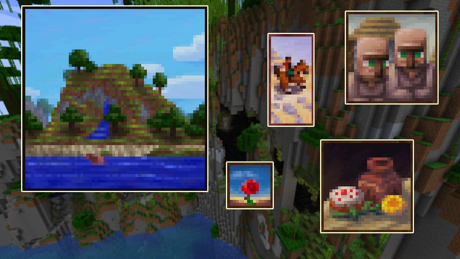 The new paintings are all wonderful additions (Images via Mojang)