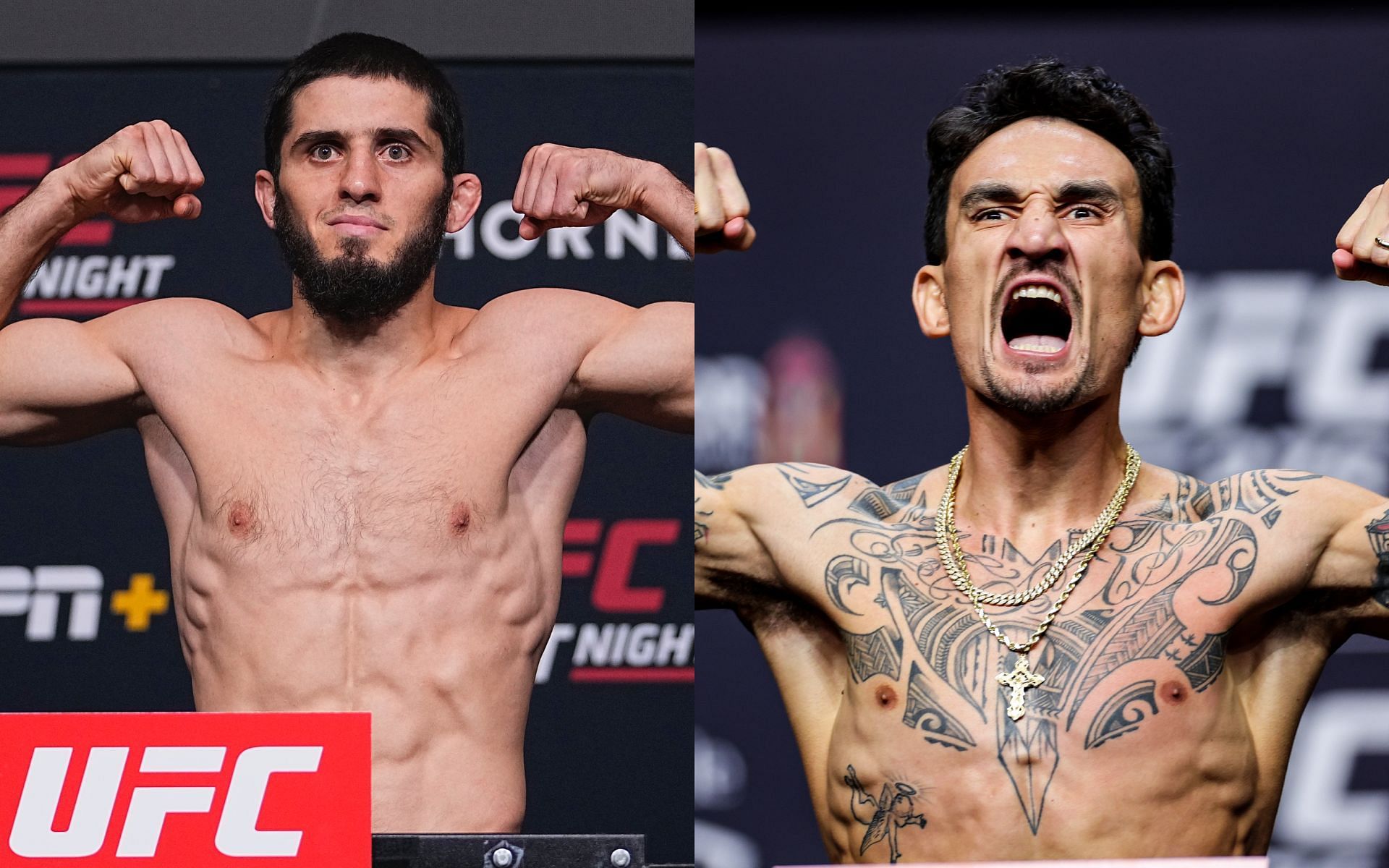 UFC bantamweight responds to online beef between Islam Makhachev (left) and Max Holloway (right) [Image via: Getty Images] 