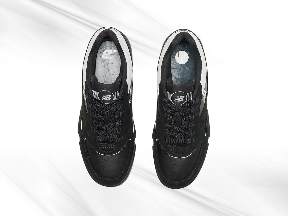 MSFTSrep and New Balance 0.01 &quot;Black with white&quot; sneakers (Image via New Balance)