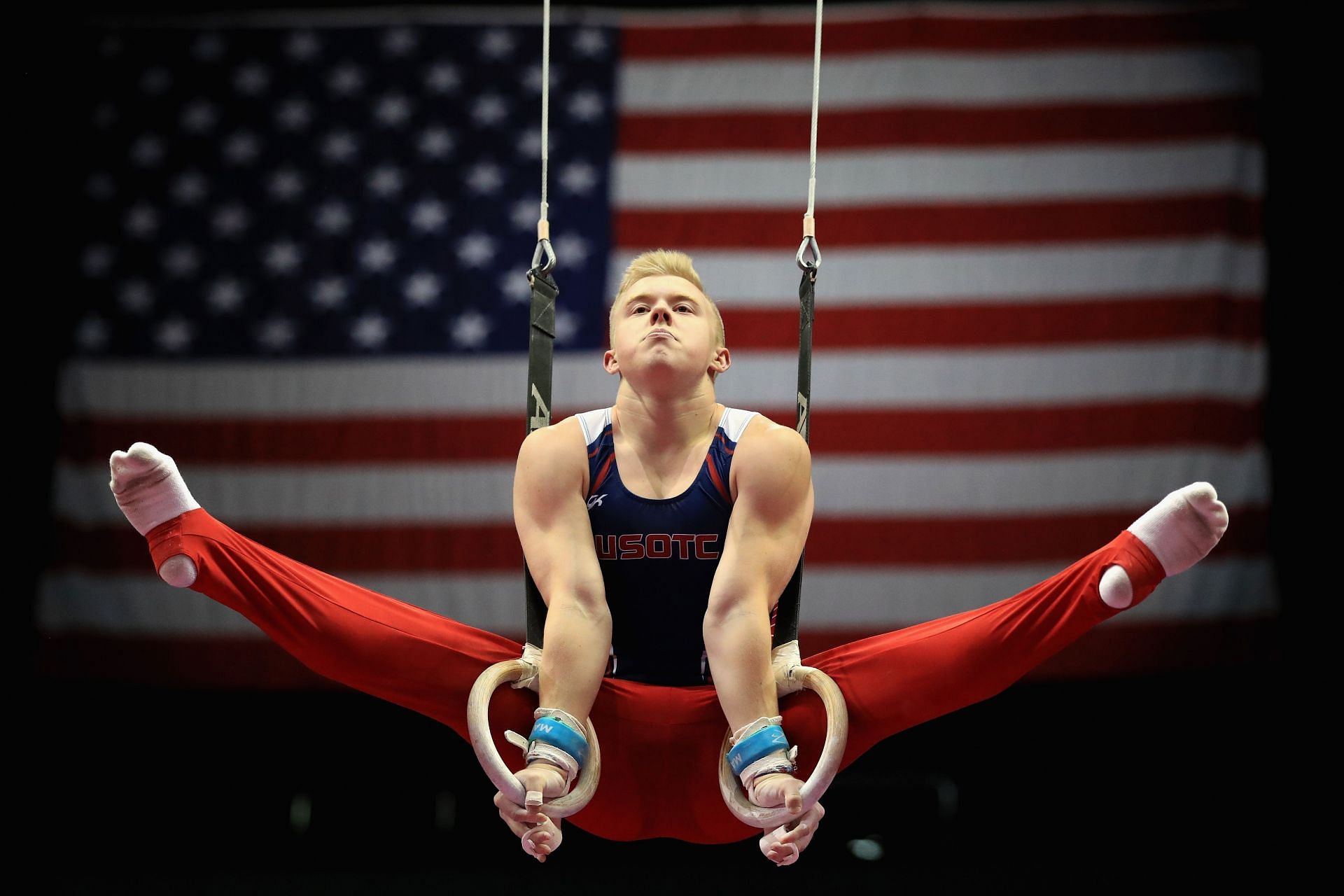 Cameron Bock won the silver in all-around and qualified in four apparatus finals at Pacific Rim Championships 2024. (Photo by Sean M. Haffey/Getty Images)