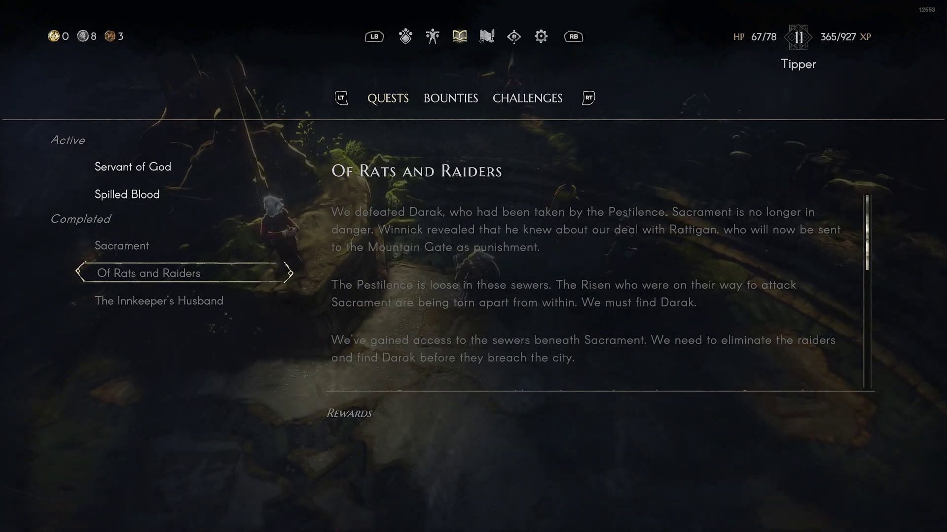 The quest required to unlock the Housing system (Image via Moon Studios || YouTube/Quick Tips)