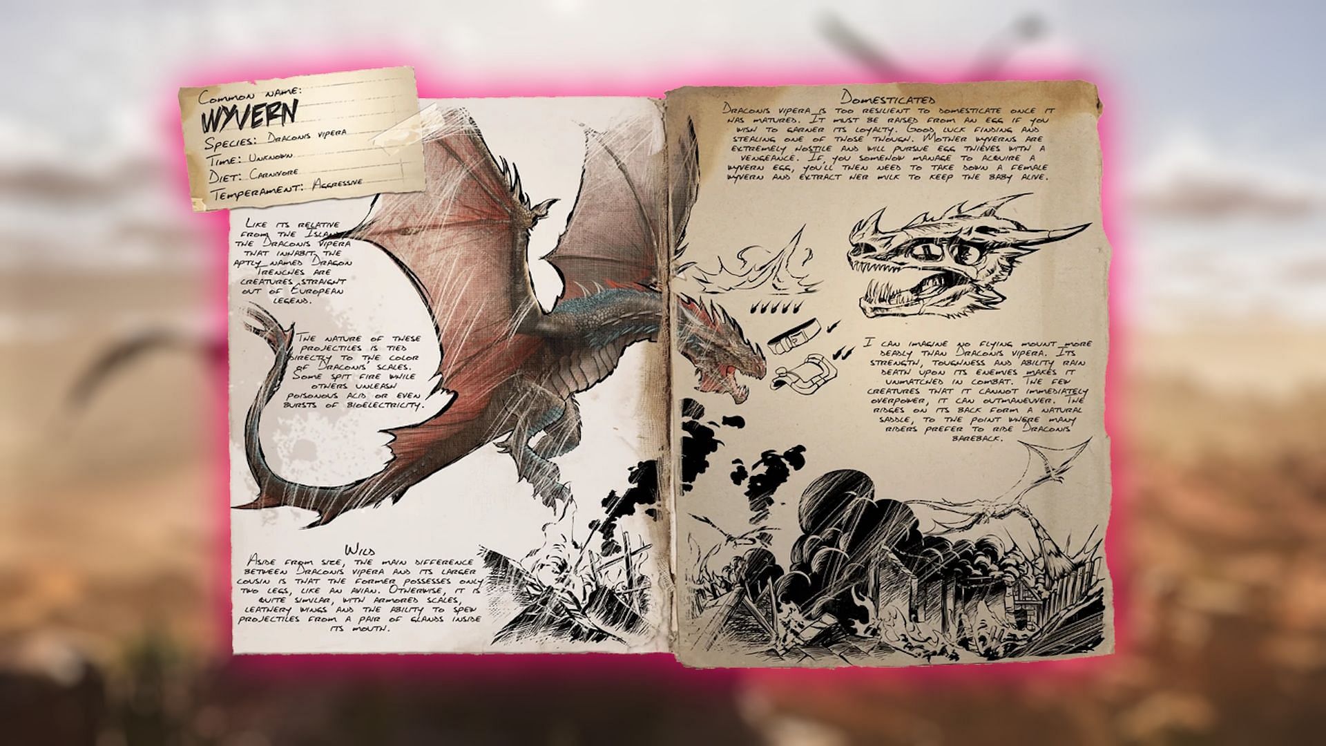 Wyvern Dossier in Ark Survival Ascended (Image via Studio Wildcard)