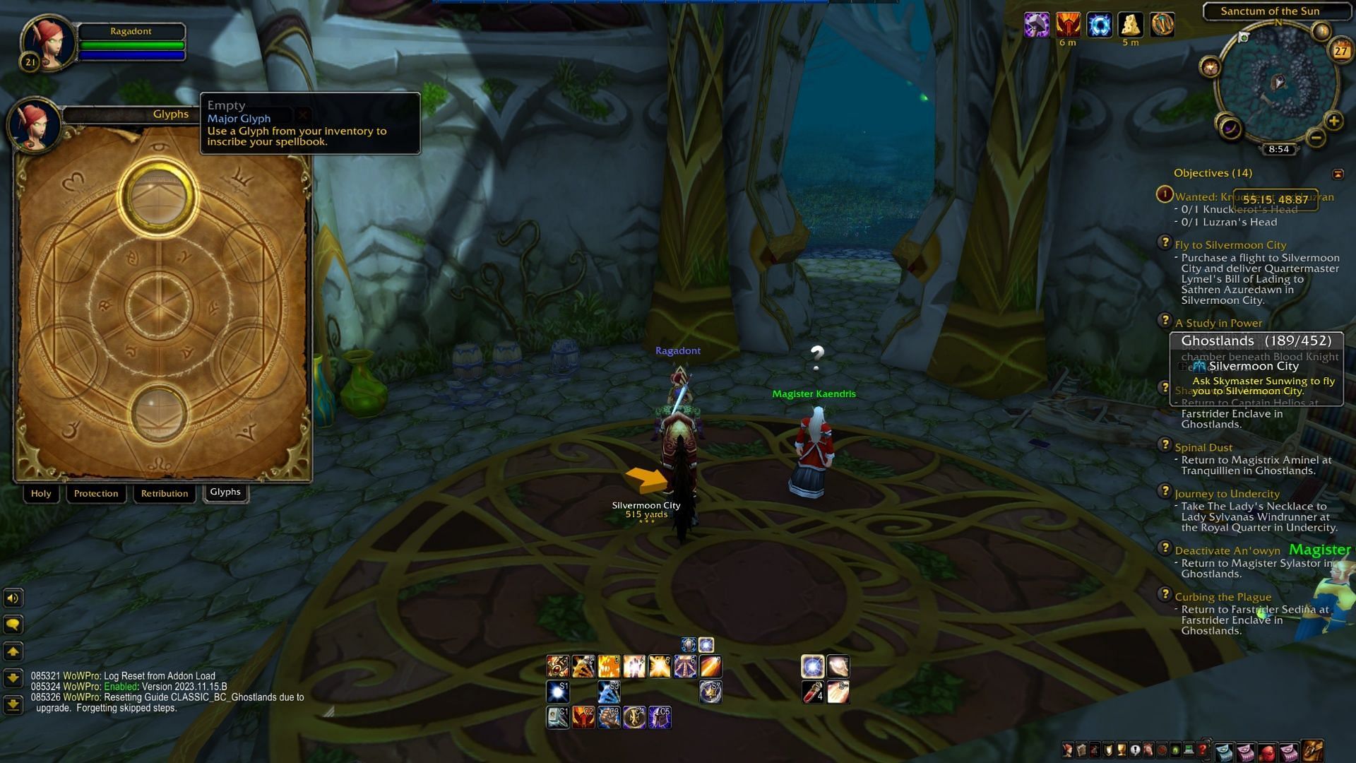 One abandoned feature in WoW was the Glyph System (Image via Blizzard Entertainment)