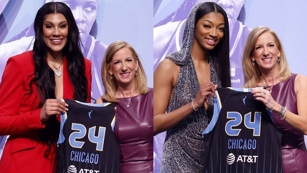 Kamilla Cardoso and Angel Reese are now teammates with the Chicago Sky. 