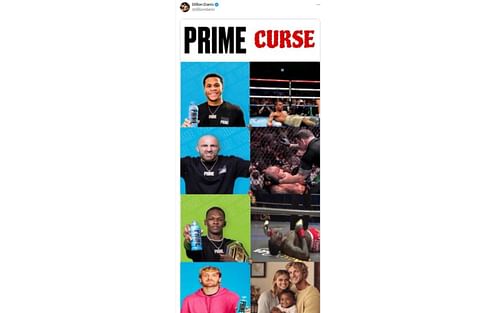 Danis' tweet regarding PRIME curse [Image courtesy: @dillondanis - X]