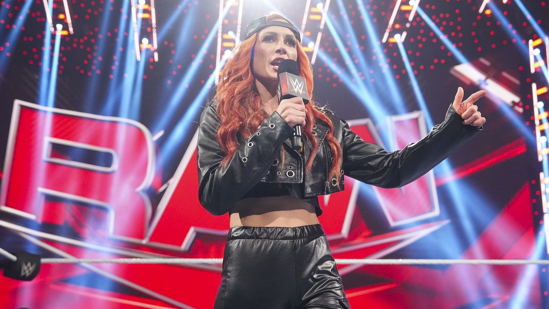 Becky Lynch speaks to the WWE Universe on RAW