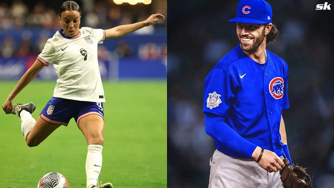 Cubs' Dansby Swanson shows support as soccer star wife Mallory Pugh returns in USWNT uniform after 364 days
