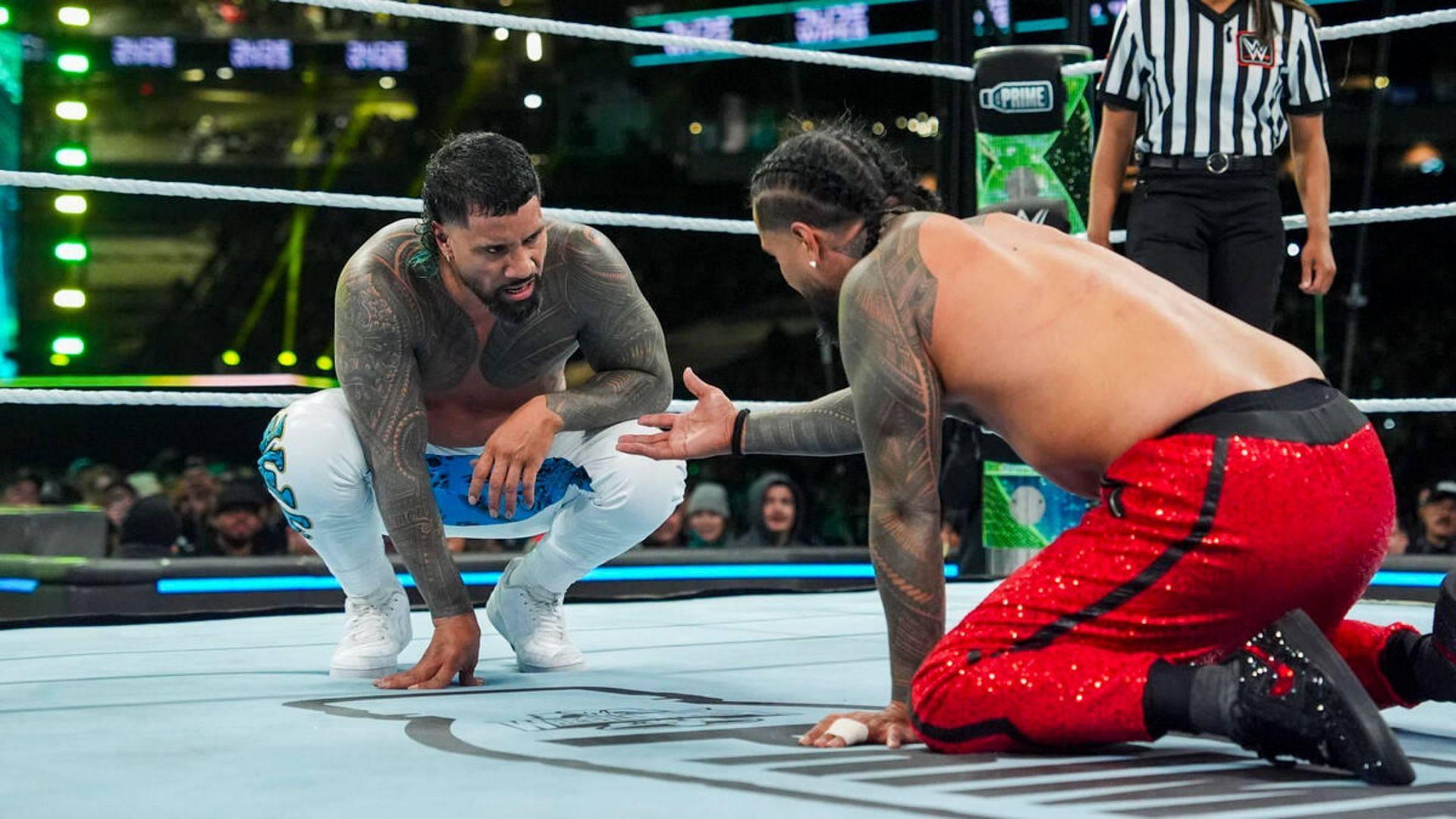 Jey Uso defeated Jimmy Uso at WWE WrestleMania XL