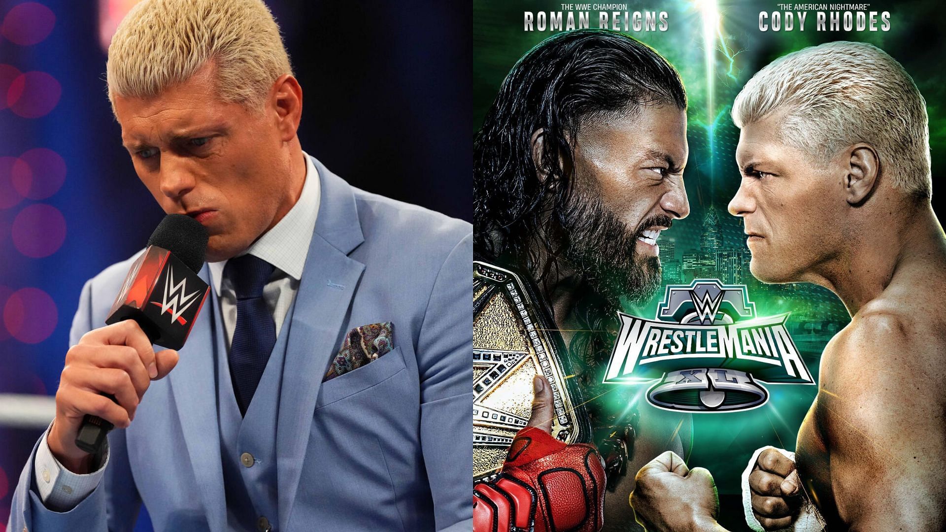 Roman Reigns and Cody Rhodes will compete on both nights of WrestleMania XL!