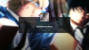 Roblox Unordinary Codes