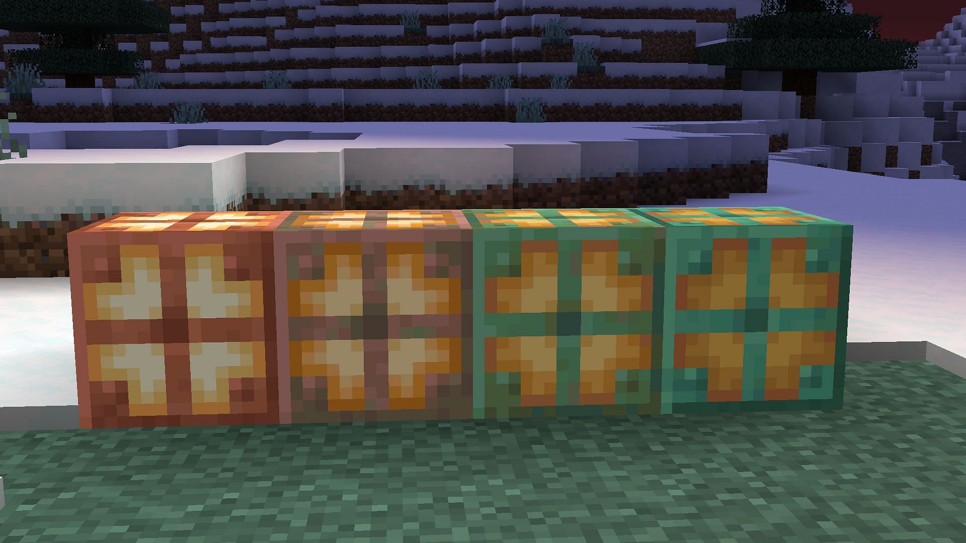 Since it is made of copper, these new blocks will also be subject to oxidation (Image via Mojang Studios)
