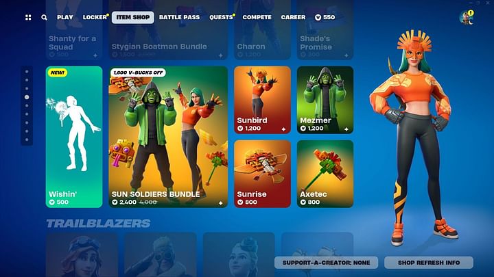 How to get Sunbird and Mezmer skins in Fortnite