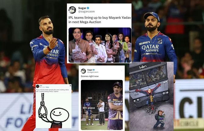 "If choking is an Olympic sport, RCB will be a silver medalist every time"- Top 10 funny memes after RCB's thumping loss vs LSG in IPL 2024