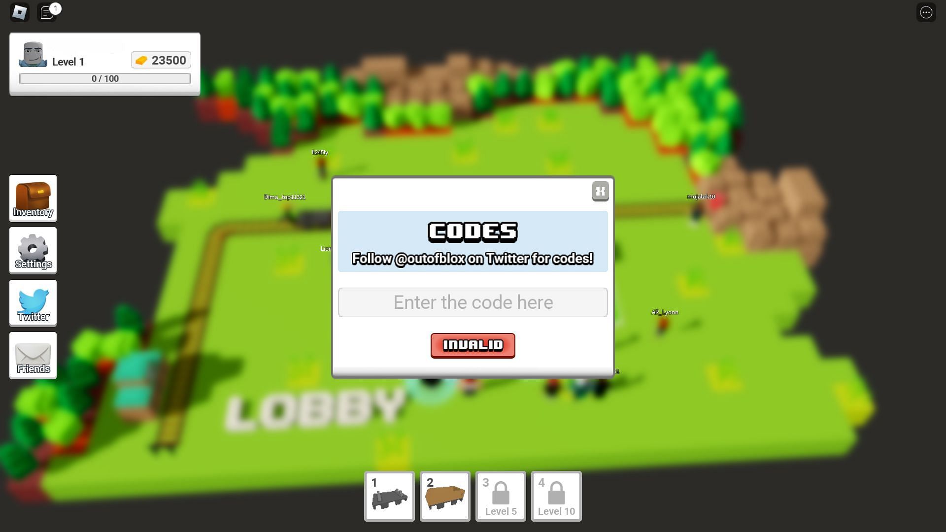 Troubleshooting codes for Rail Frenzy (Image via Roblox)