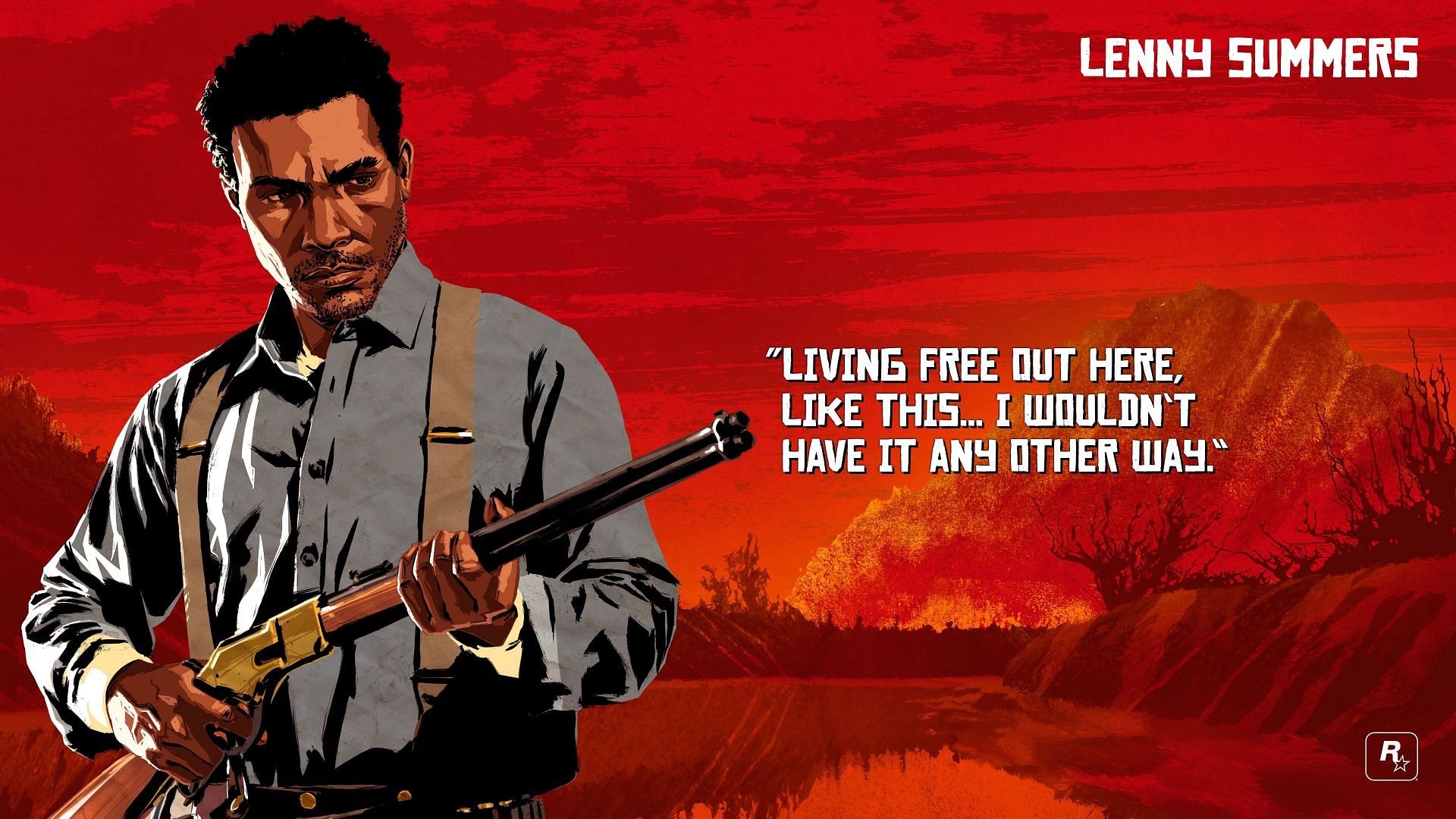 &quot;Out west is out west. And you&#039;re all who you are. Decent folks.&quot; (Image via Rockstar Games)