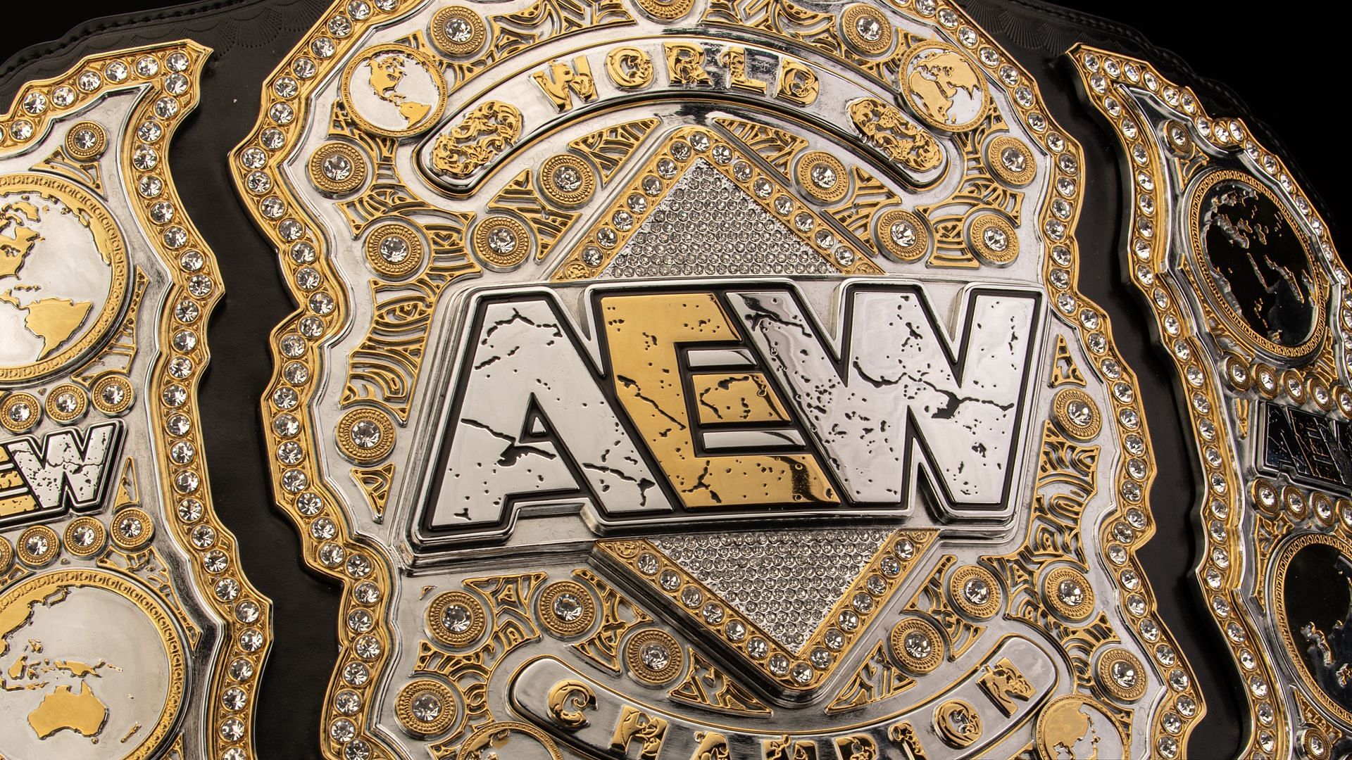 The AEW World Championship belt (image credit: All Elite Wrestling on X)