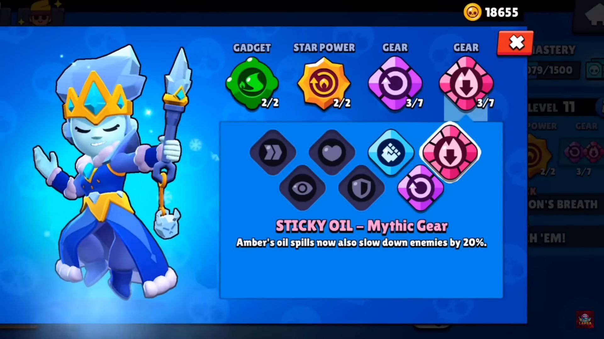 Sticky Oil Mythic Gear (Image via Supercell)
