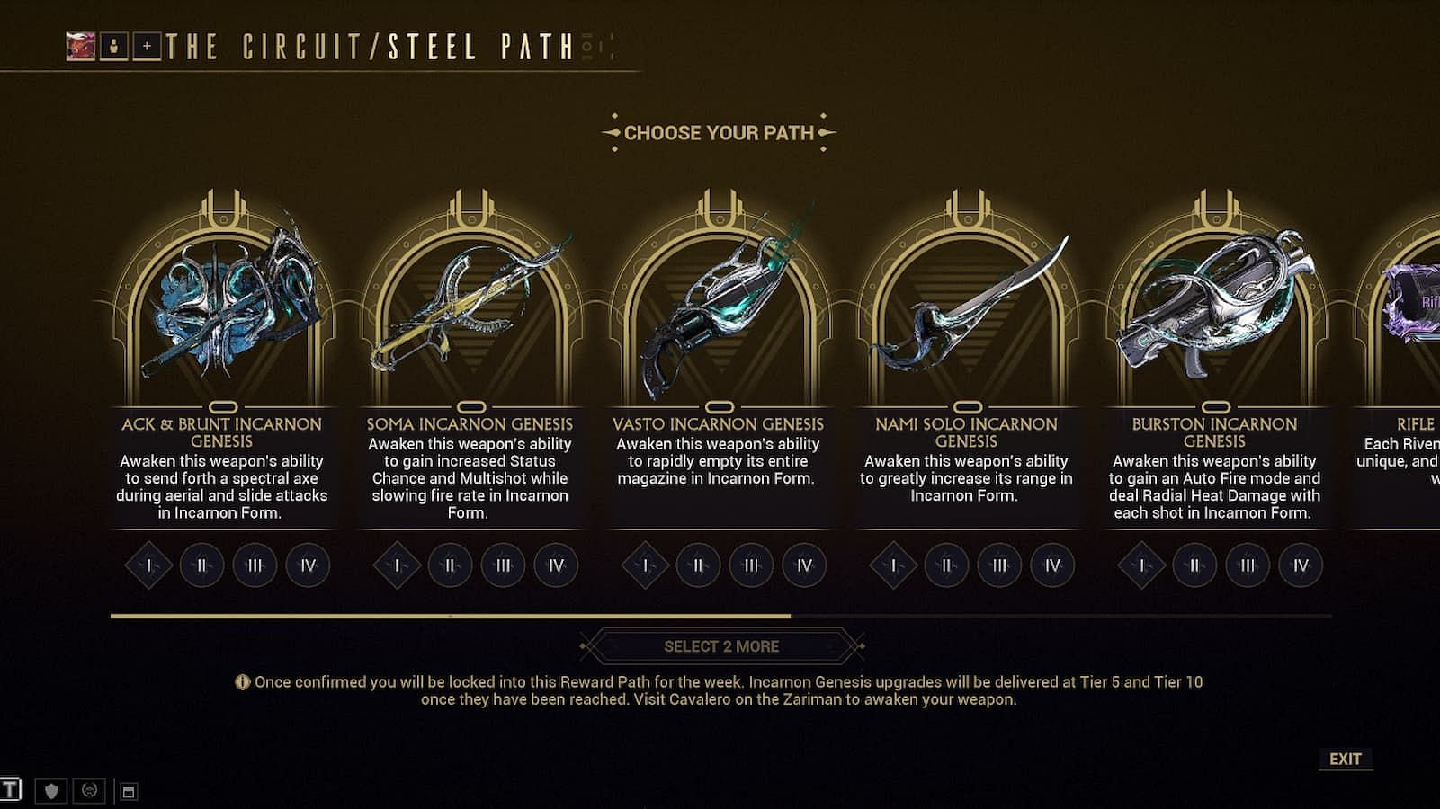 Incarnon Adapters available this week (Image via Digital Extremes)